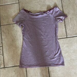 Old Navy Purple Fitted Short Sleeve Tee